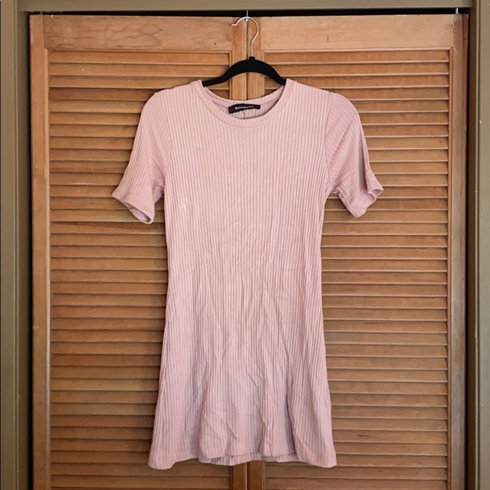 Blush Reformation dress, never worn, size S